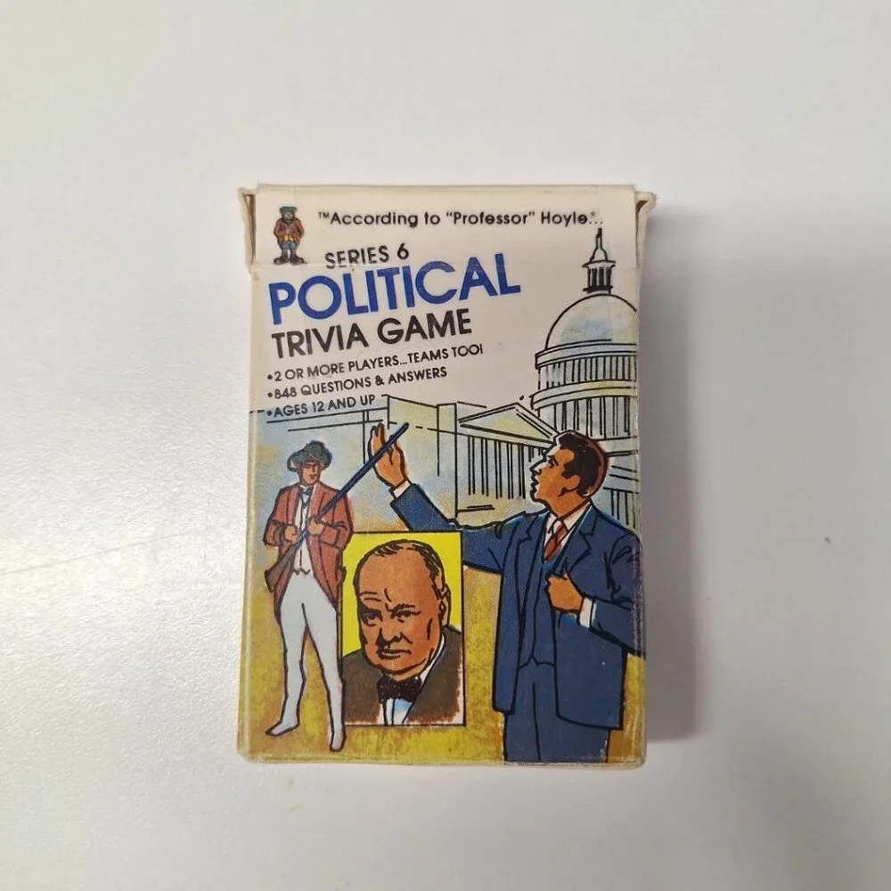 Hoyle Pocket Trivia Politics 1984 History Facts Quiz Travel‎ Flashcards Jeopardy
